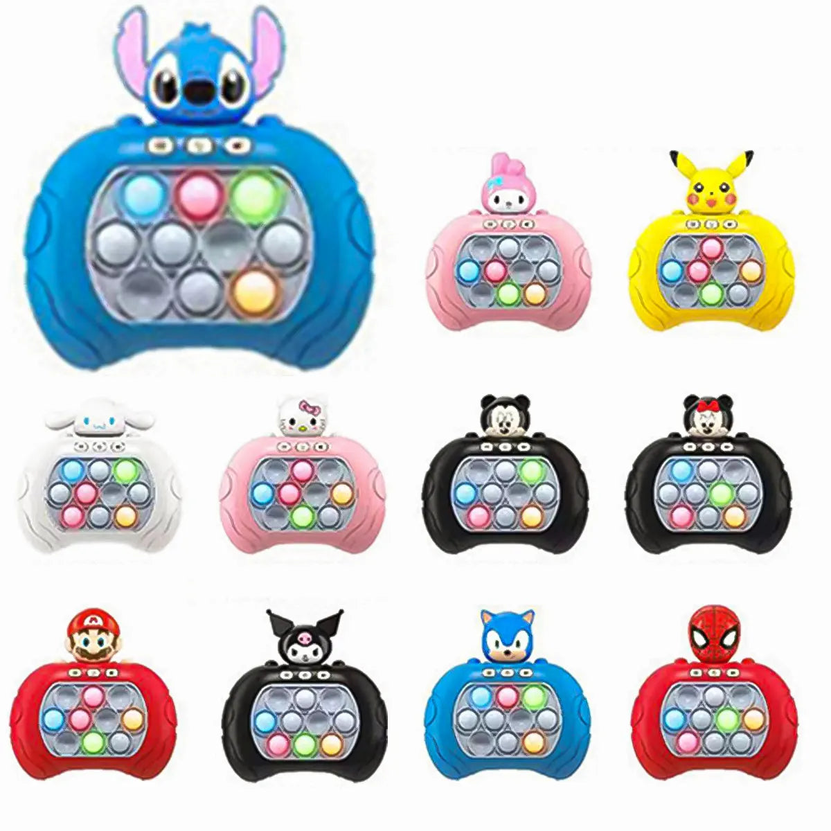 Various Character Themed Bubble Game